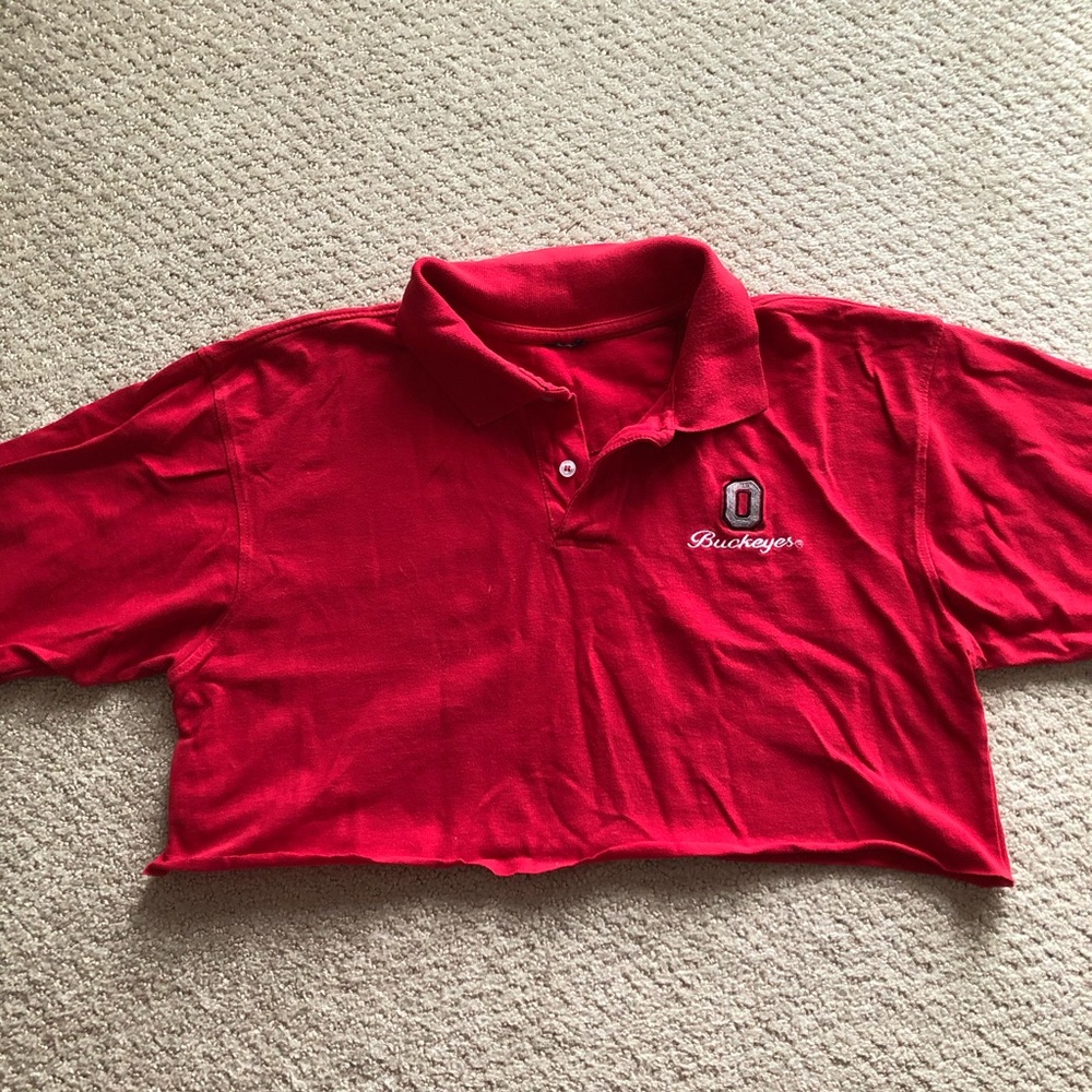 Ohio State Buckeyes Cropped Polo